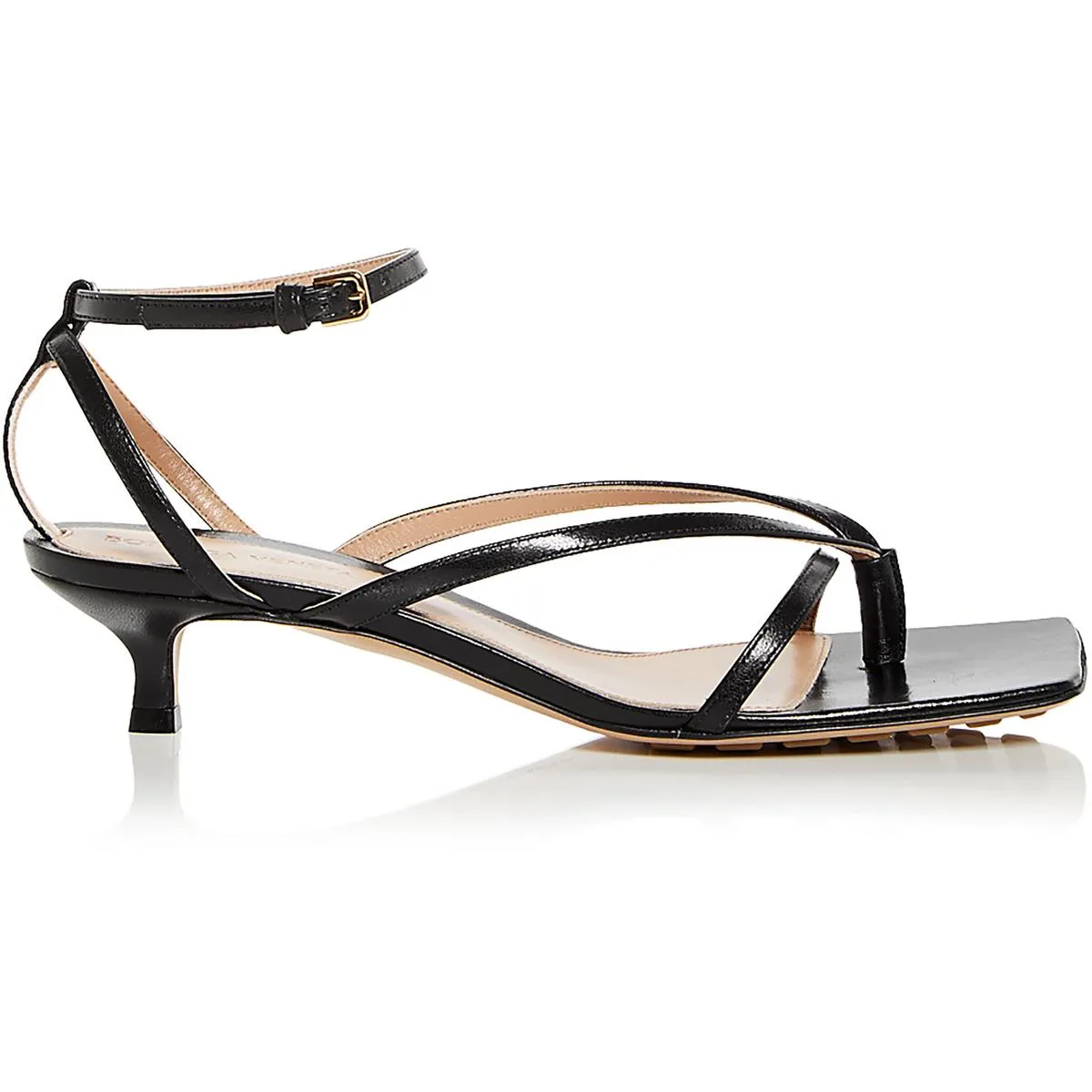 Womens Leather Kitten Heels