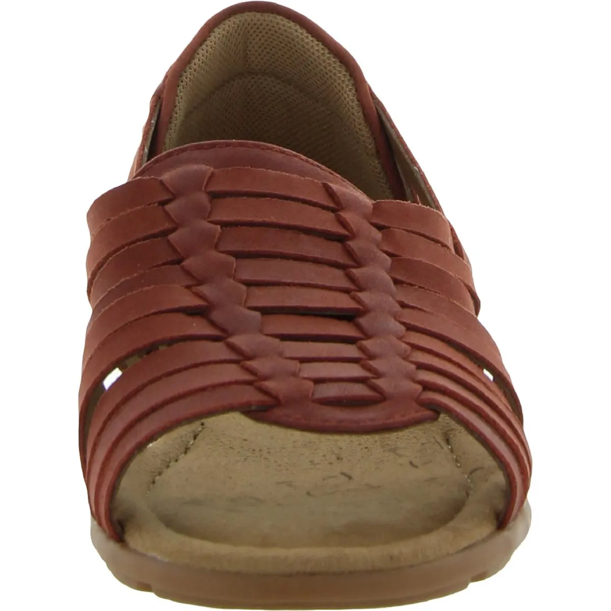 Womens Leather Memory Foam Huarache Sandals