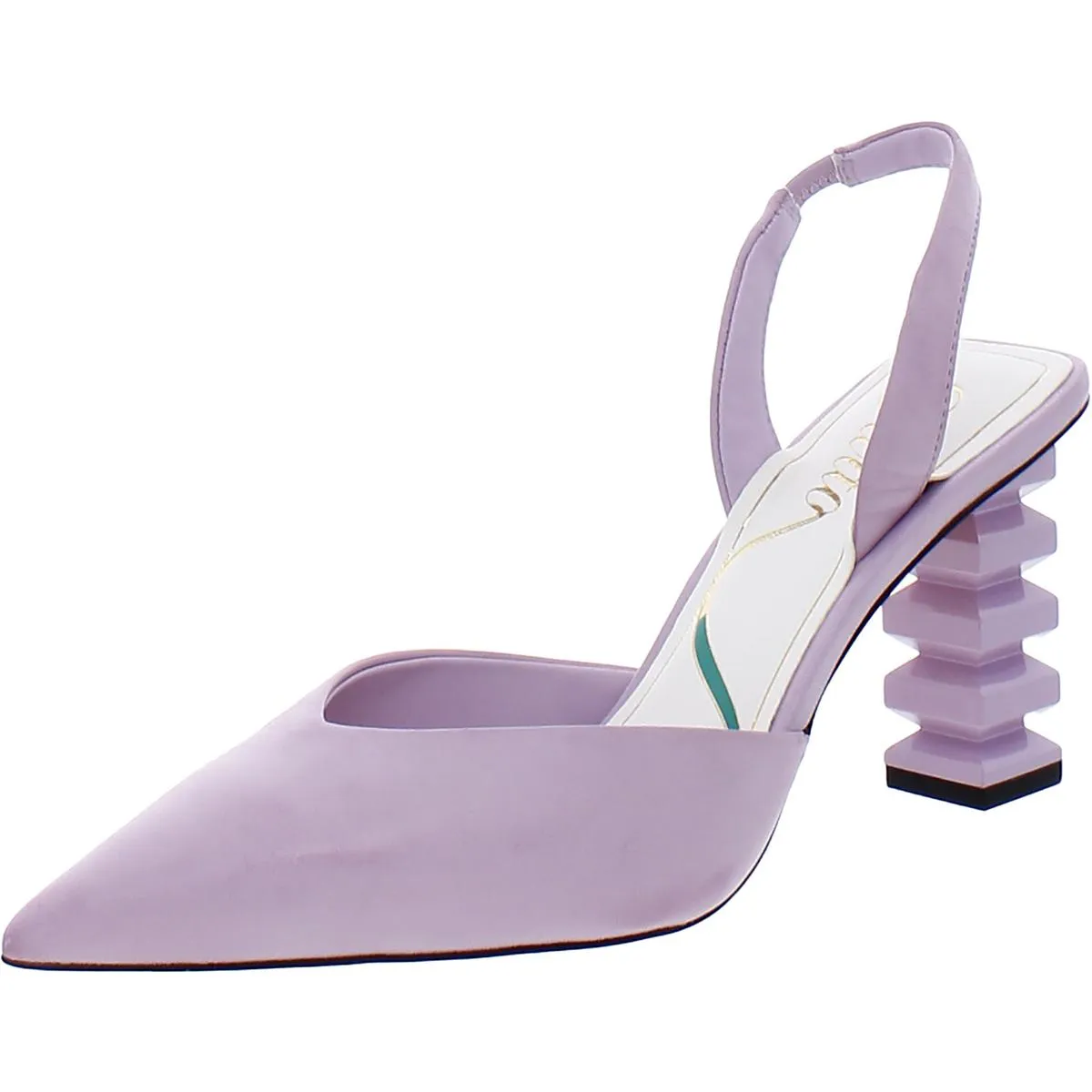 Womens Leather Pointed Toe Slingback Sandals