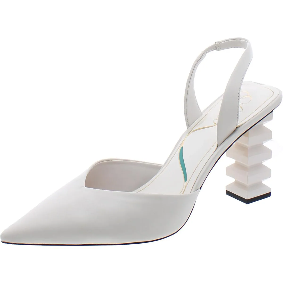 Womens Leather Pointed Toe Slingback Sandals