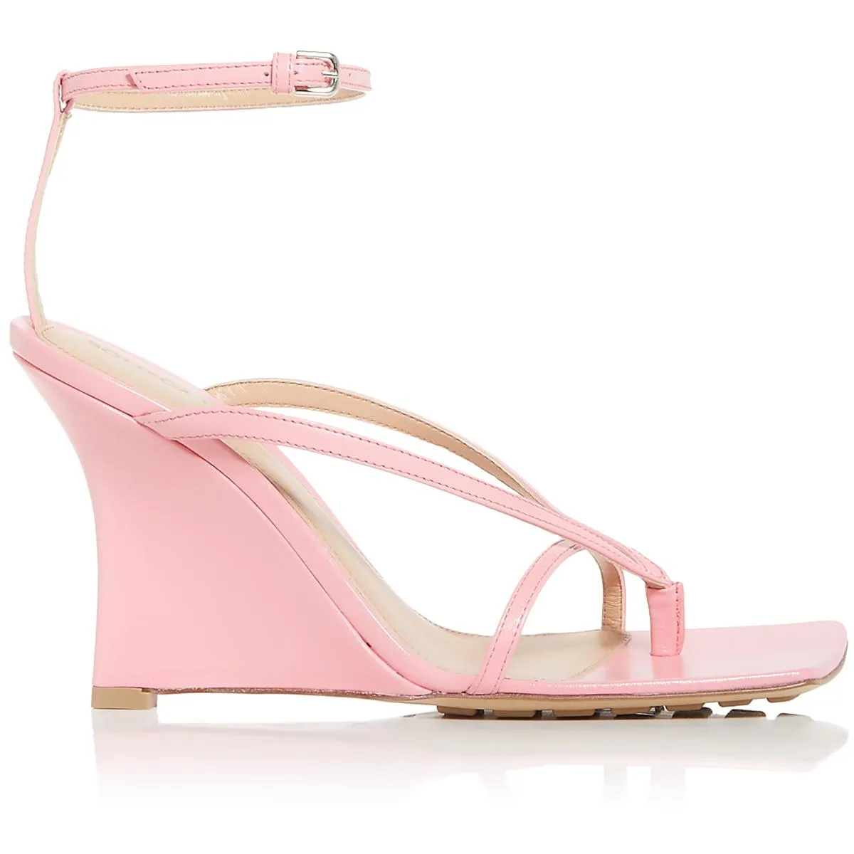 Womens Leather Thon Wedge Sandals
