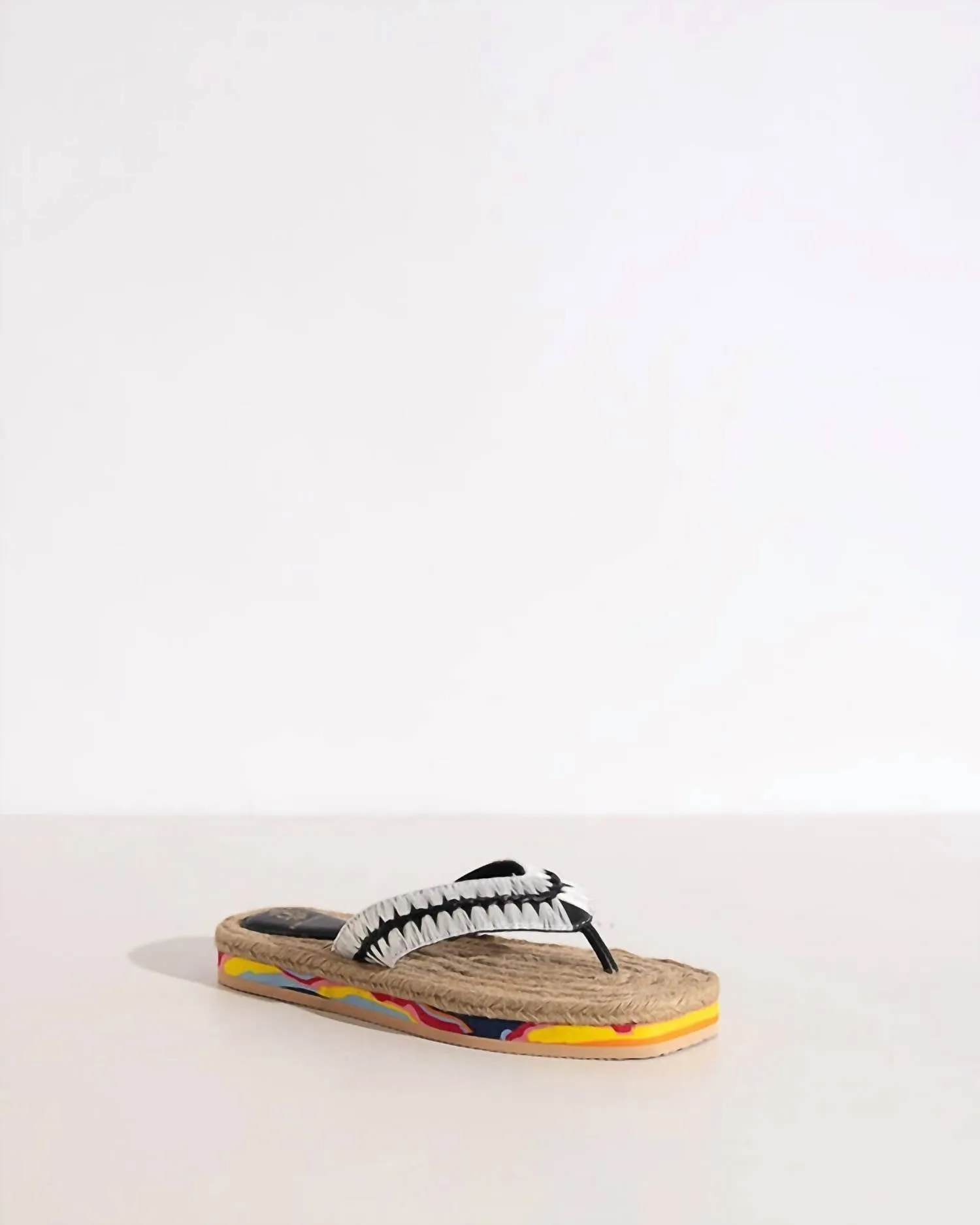 Women's Lou Raffia Sandal In Off White
