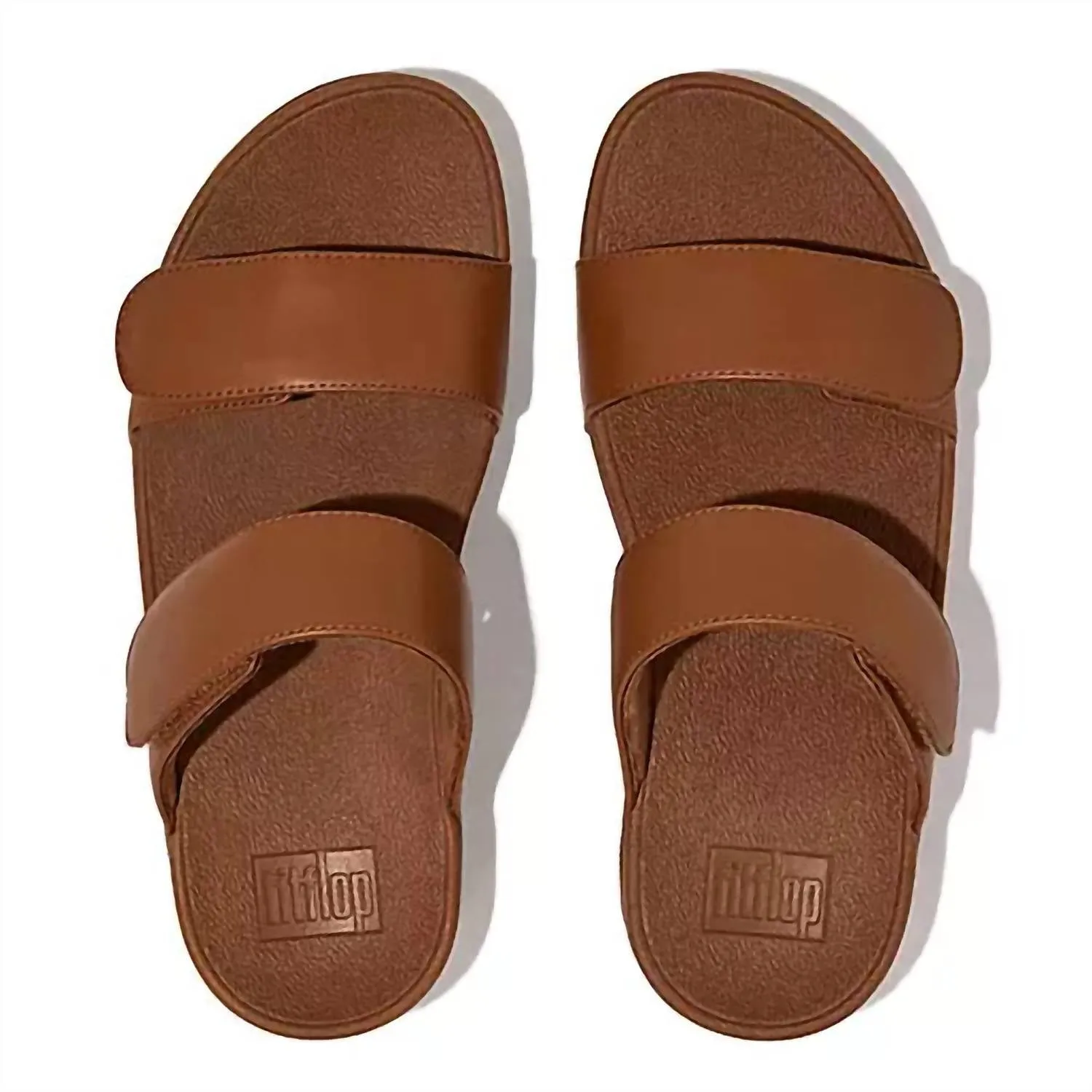 Women's Lulu Adjustable Leather Slide In Light Tan