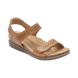 Women's May Wave Strap Sandal - Extra Wide Width In Tan