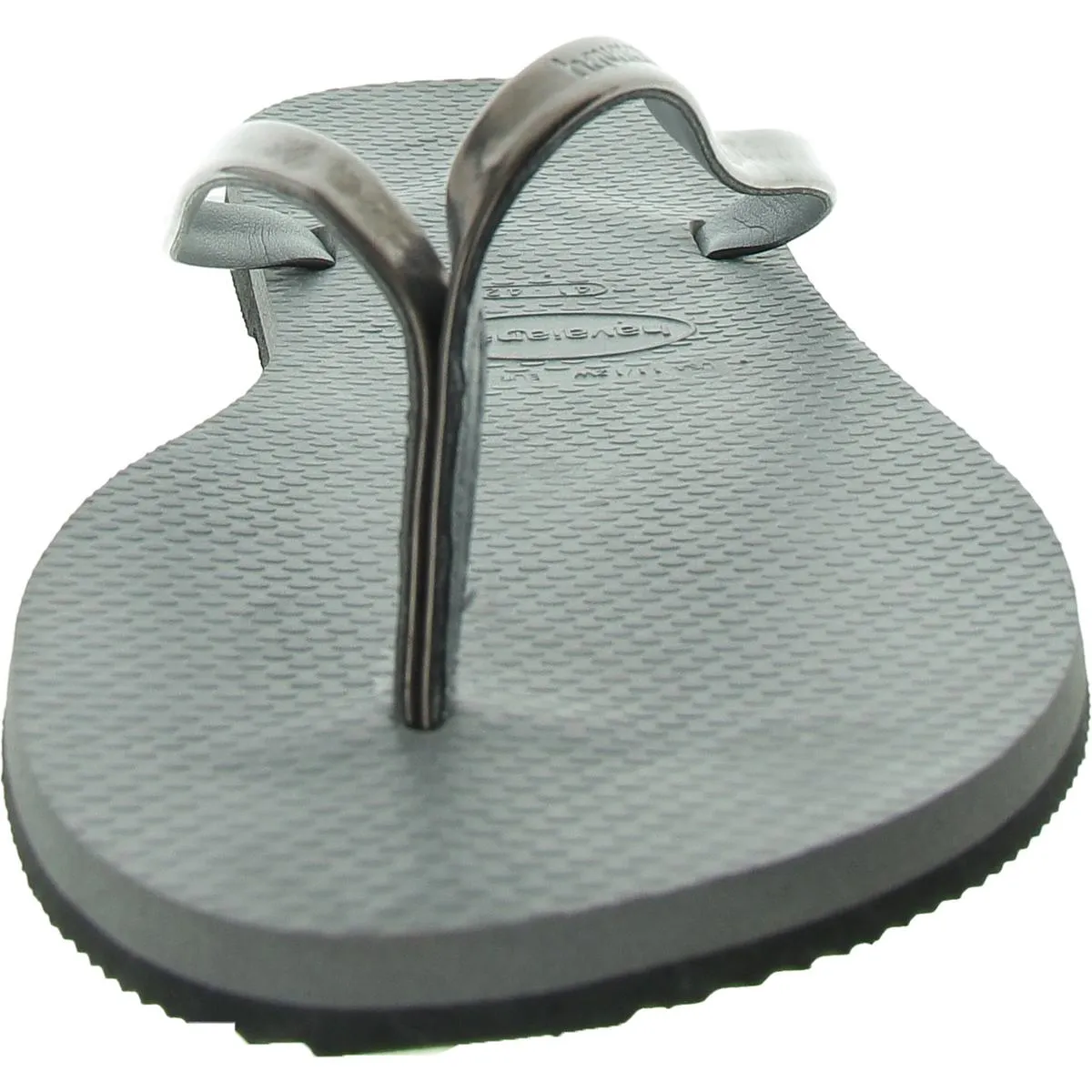 Womens Metallic Manmade Flip-Flops