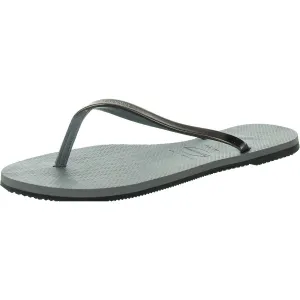 Womens Metallic Manmade Flip-Flops