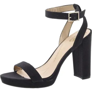 Womens Metallic Strappy Heels
