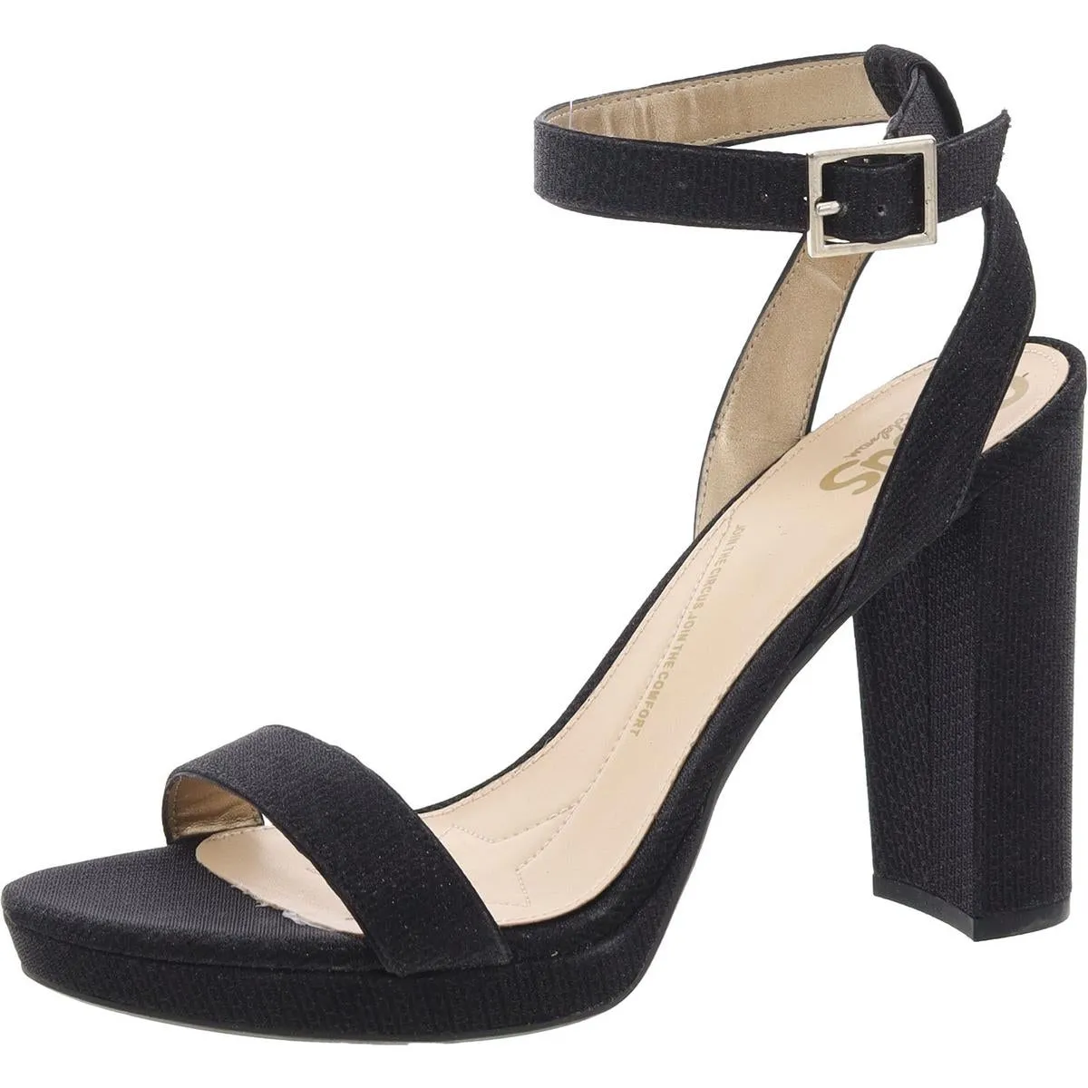 Womens Metallic Strappy Heels