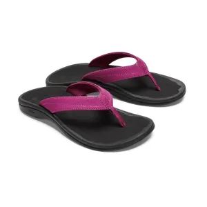 Women's Ohana Synthetic Sandals In Orchid Flower/black