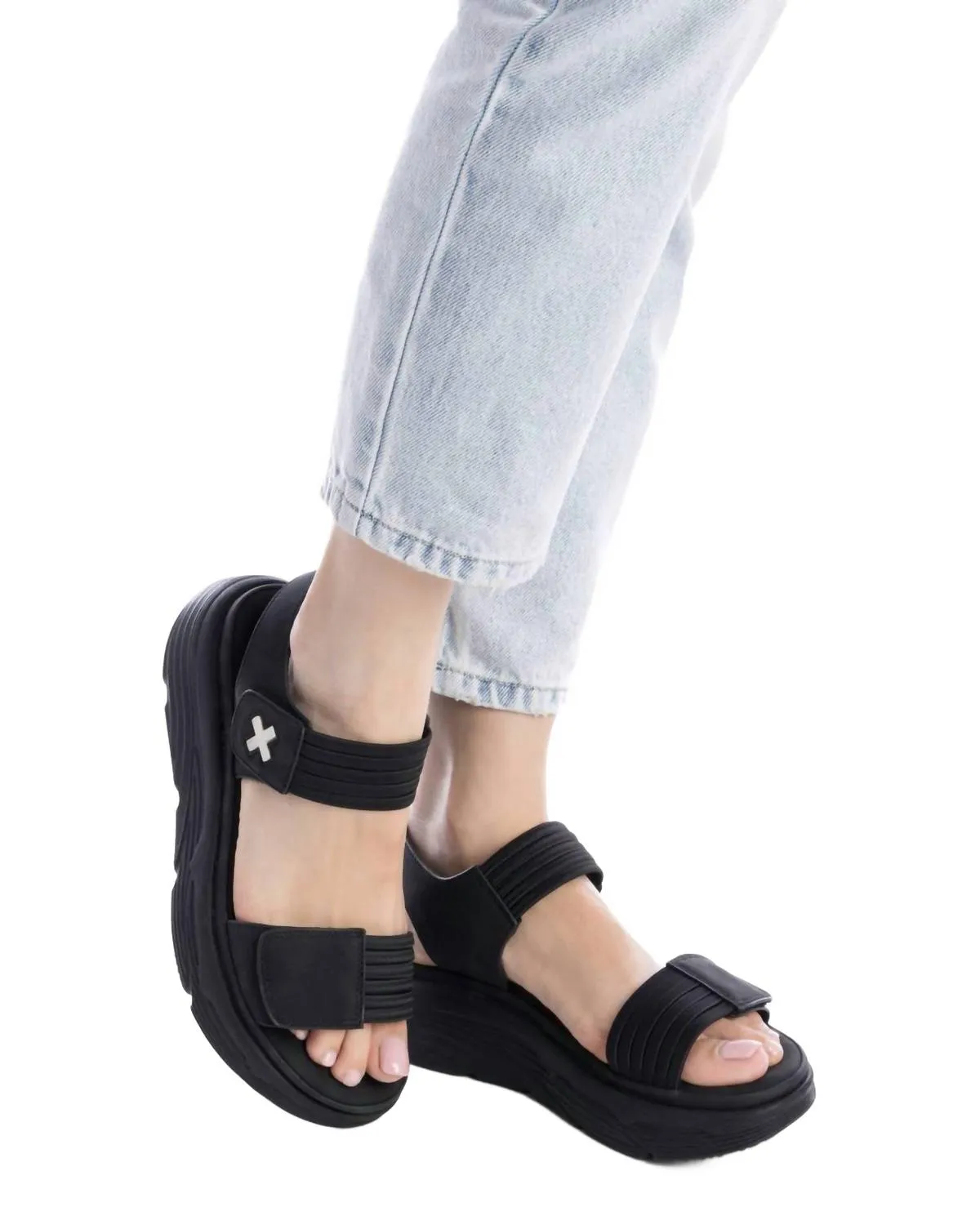 Women's Open Sandals In Black