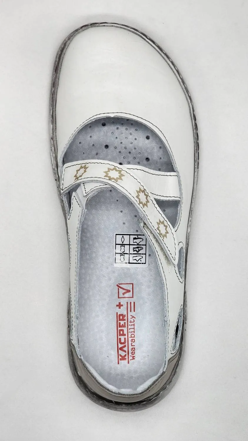 Women's Original Leather Sandals In White