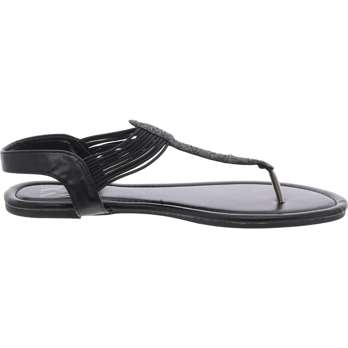 Womens Padded Insole Man Made Thong Sandals