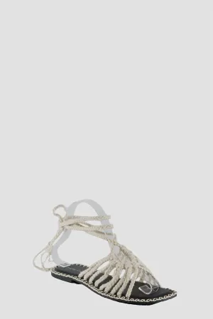 Women's Palo Crochet Gladiator Sandals In Natural Rope