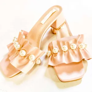 Women's Paula Slides In Pink Pearl