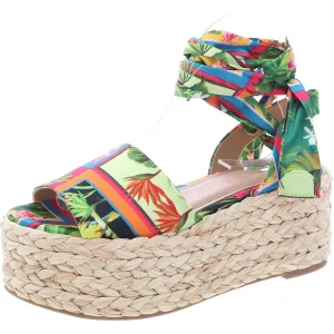 Womens Peep Toe Padded Insole Wedge Sandals
