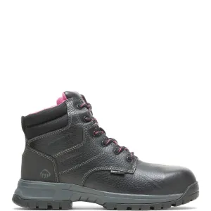 Women's Piper Waterproof Composite-Toe 6" Work Boot In Black