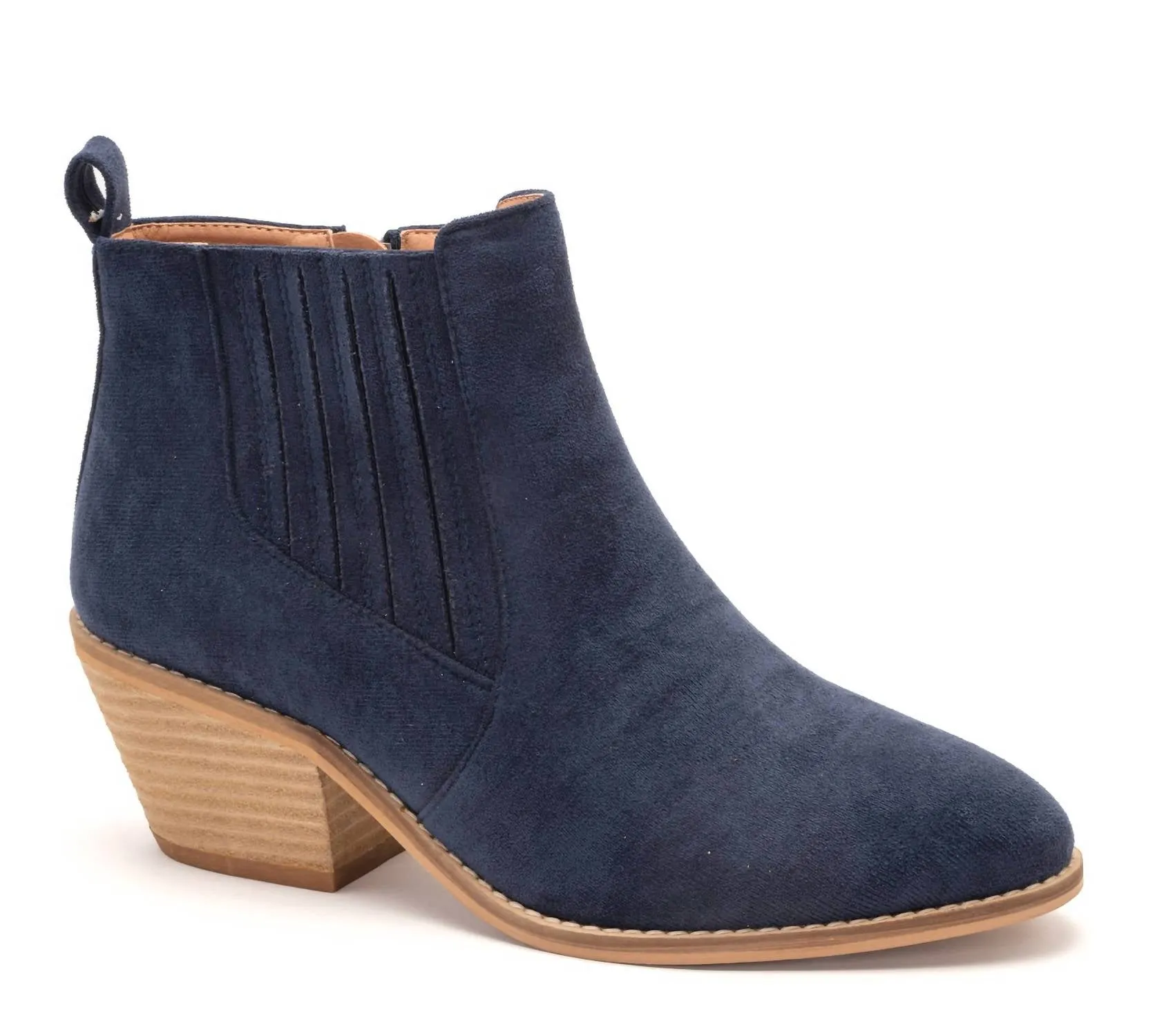 Women's Potion Boots In Navy Suede