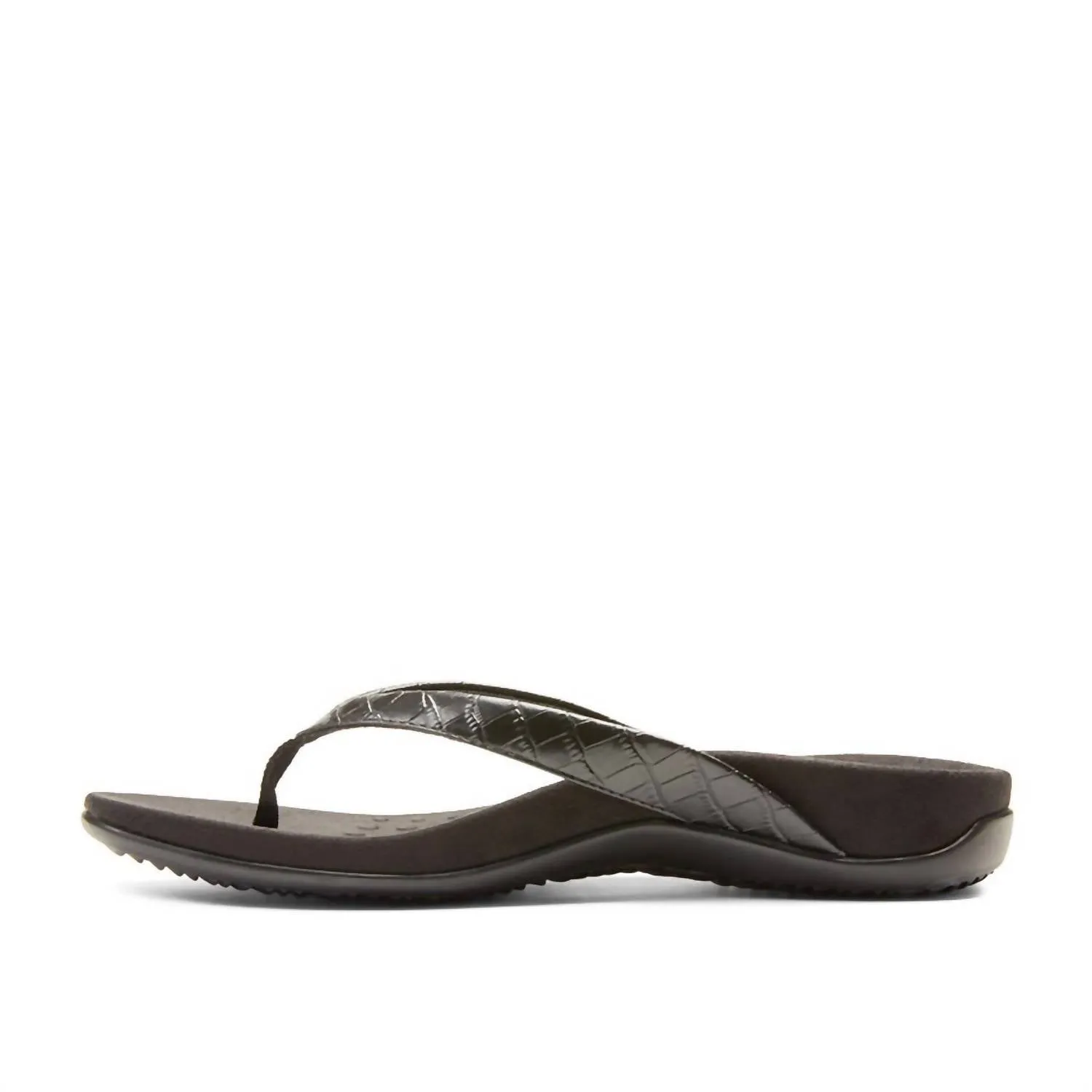 Women's Rest Dillon Sandals - Medium Width In Black Croco