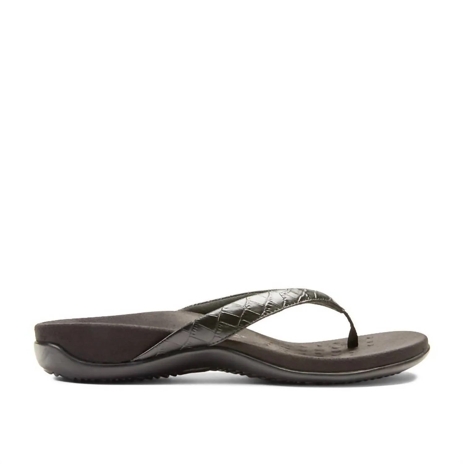 Women's Rest Dillon Sandals - Medium Width In Black Croco