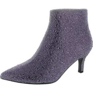 Womens Rhinestone Man Made Ankle Boots