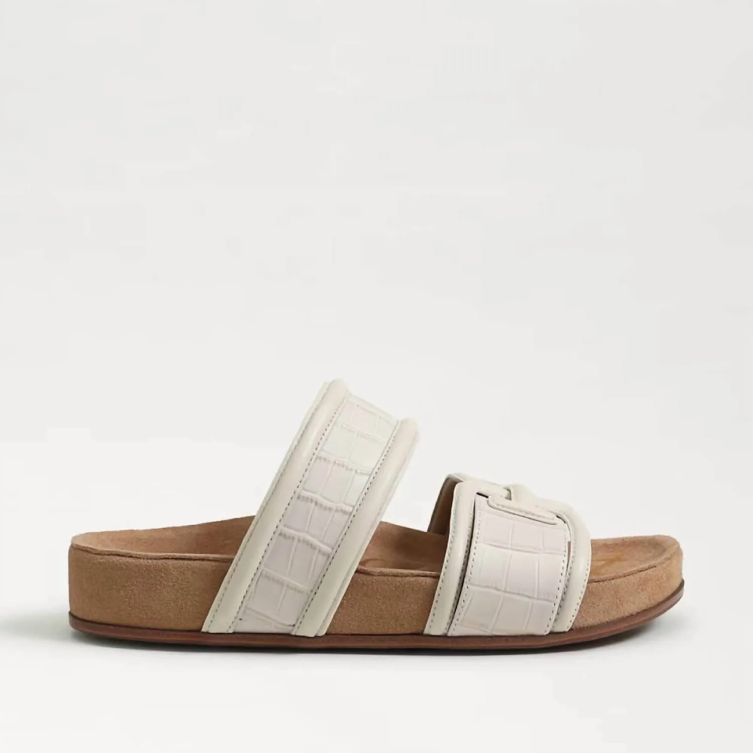 Women's Rowan Slide Footbed Sandal In Modern Ivory Leather