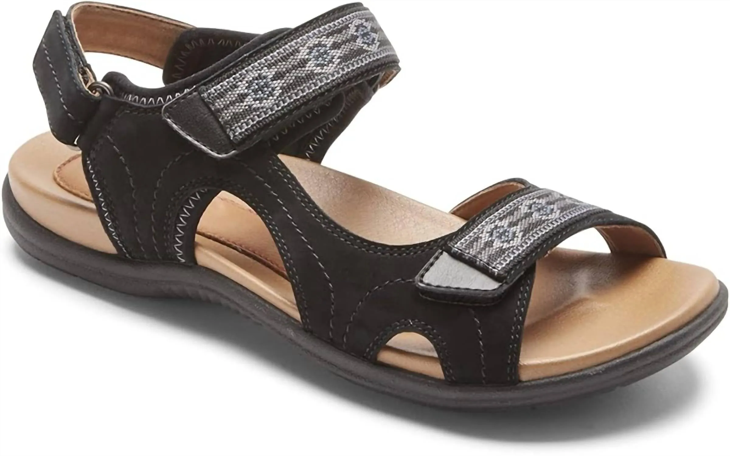 Women's Rubey Webbing Sandal In Black