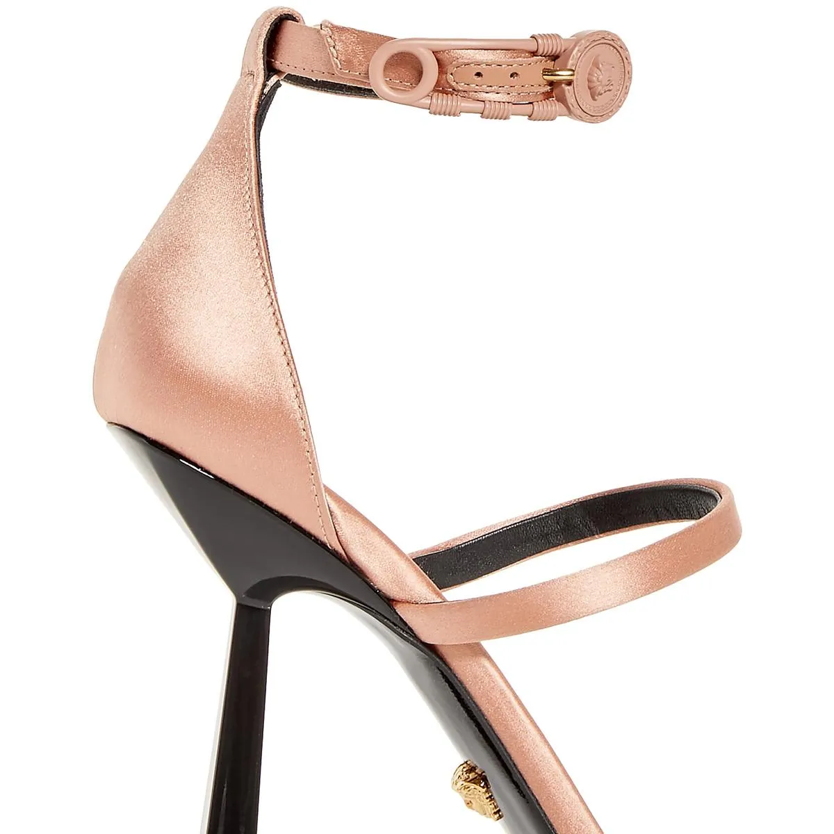 Womens Satin Adjustable Heels