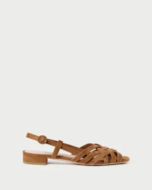 Women's Shelly Lattice Sling Back Sandals In Cacao