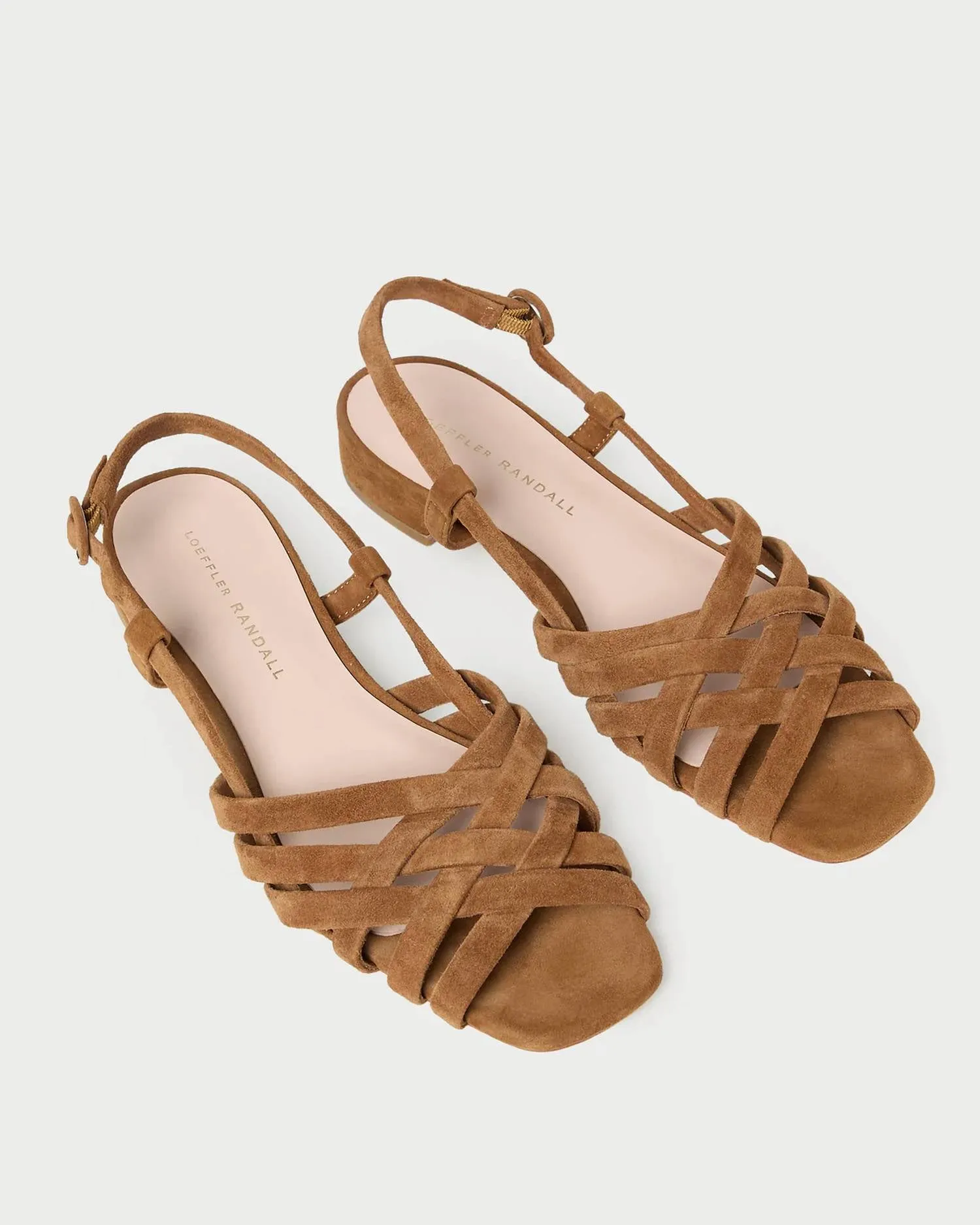 Women's Shelly Lattice Sling Back Sandals In Cacao
