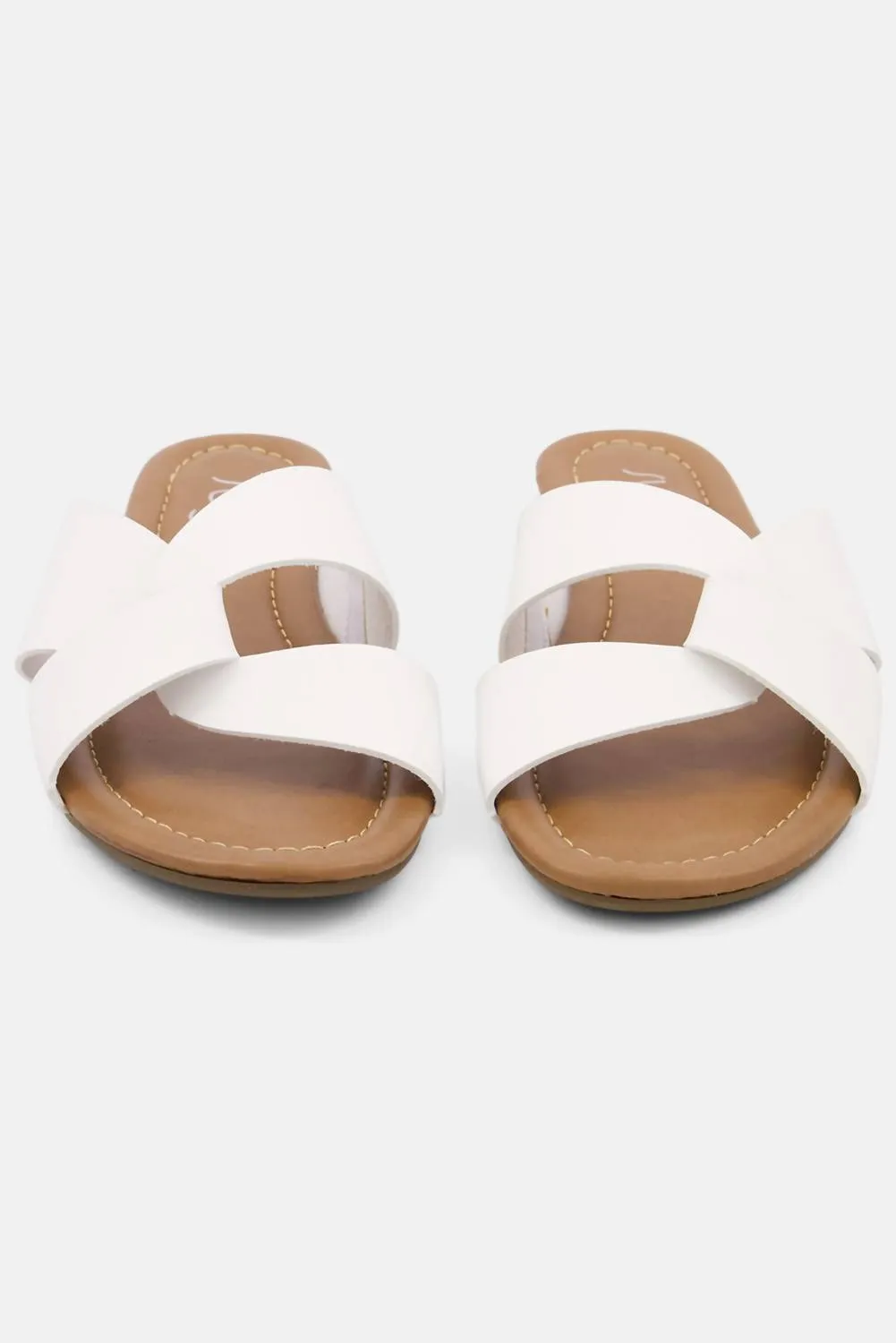 Women's Simply Chic Scuba Sandals In White