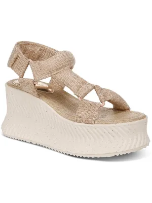 Womens Slingback Wedge Flatform Sandals
