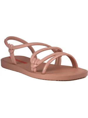 Womens Slip On Open Toe Slingback Sandals