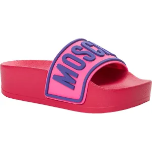 Womens Slip On Platform Pool Slides