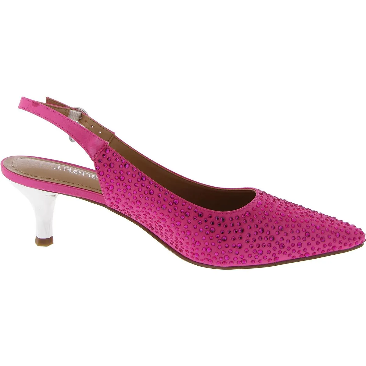 Womens Slip On Pointed Toe Slingback Sandals
