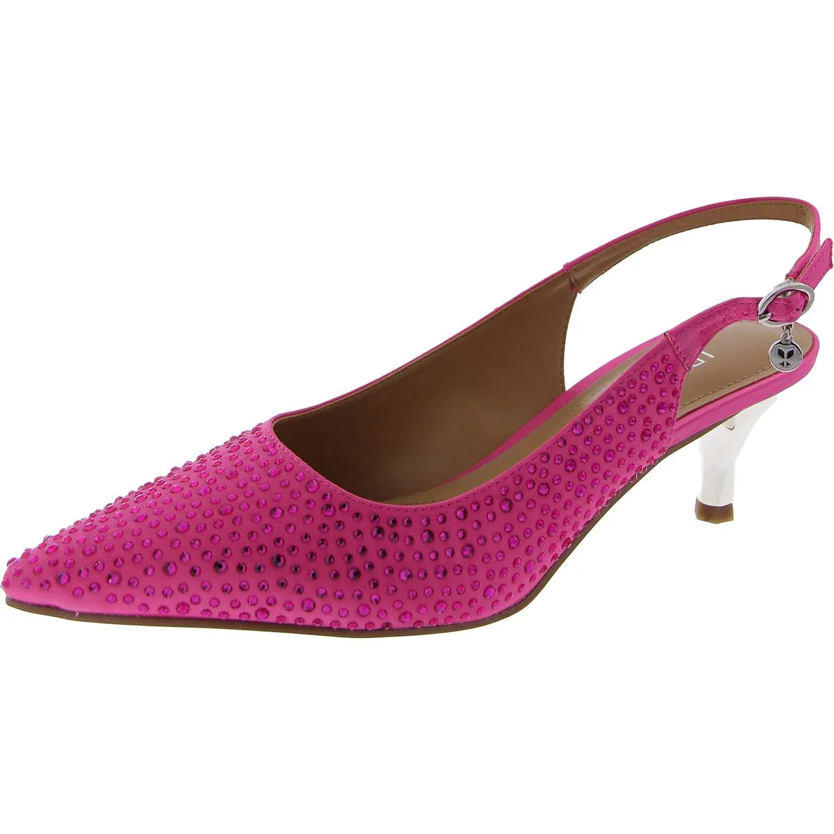 Womens Slip On Pointed Toe Slingback Sandals