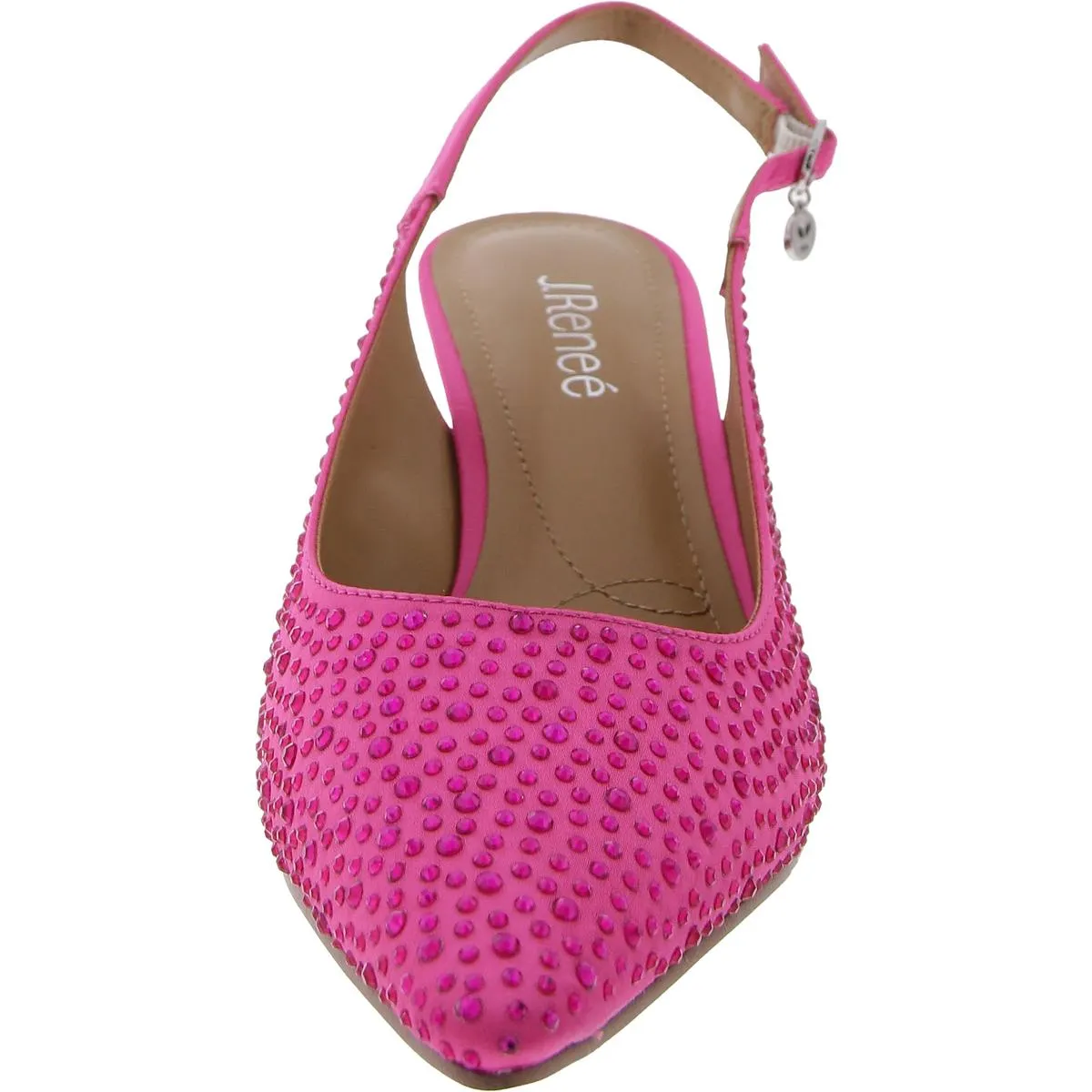 Womens Slip On Pointed Toe Slingback Sandals