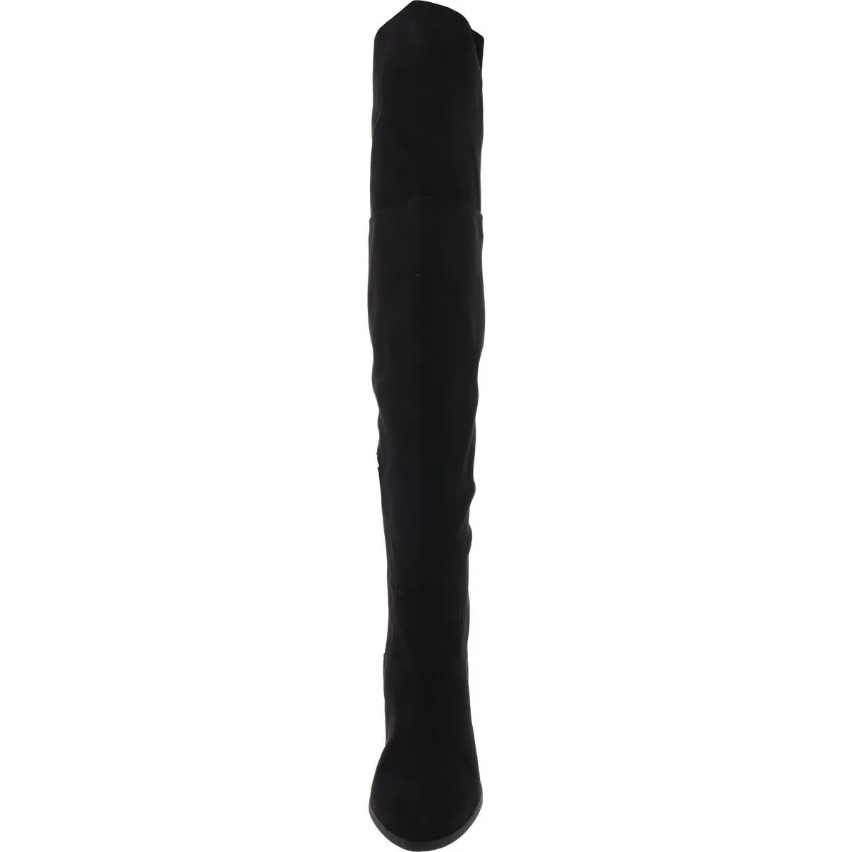 Womens Slit Faux Suede Over-The-Knee Boots