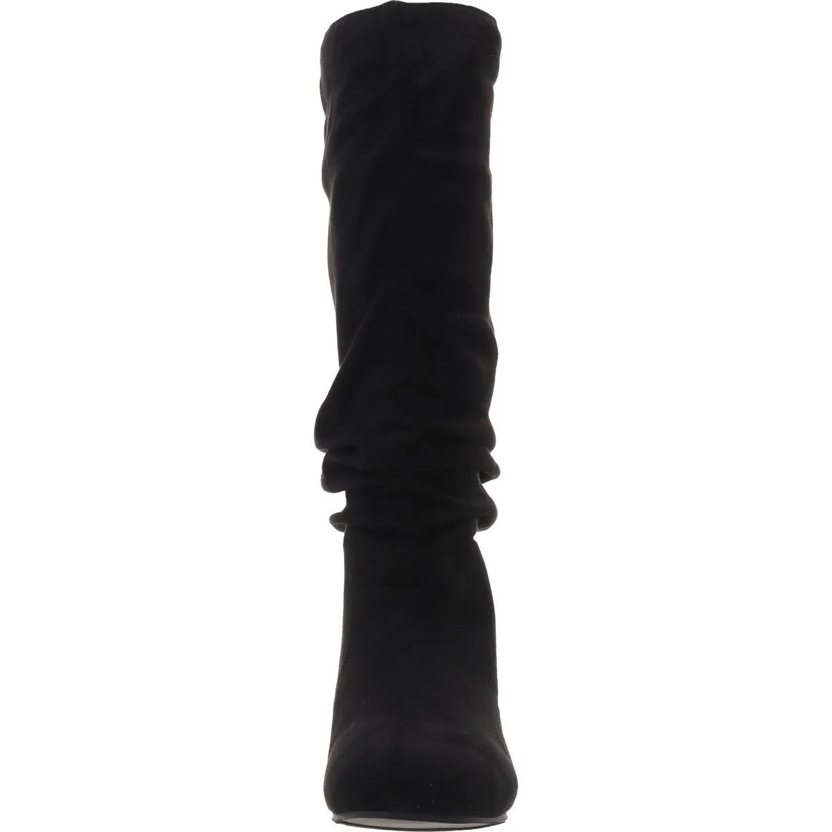 Womens Slouchy Faux Suede Mid-Calf Boots