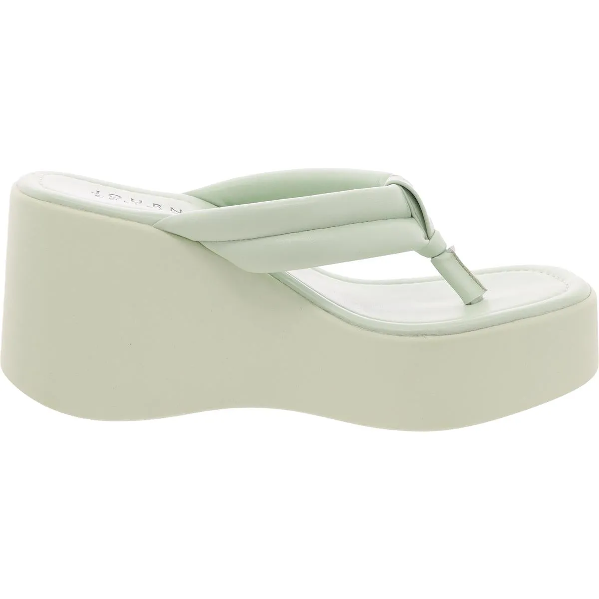 Womens Solid Man Made Platform Sandals