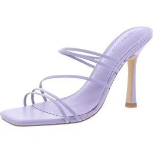 Womens Strappy Leather Heels