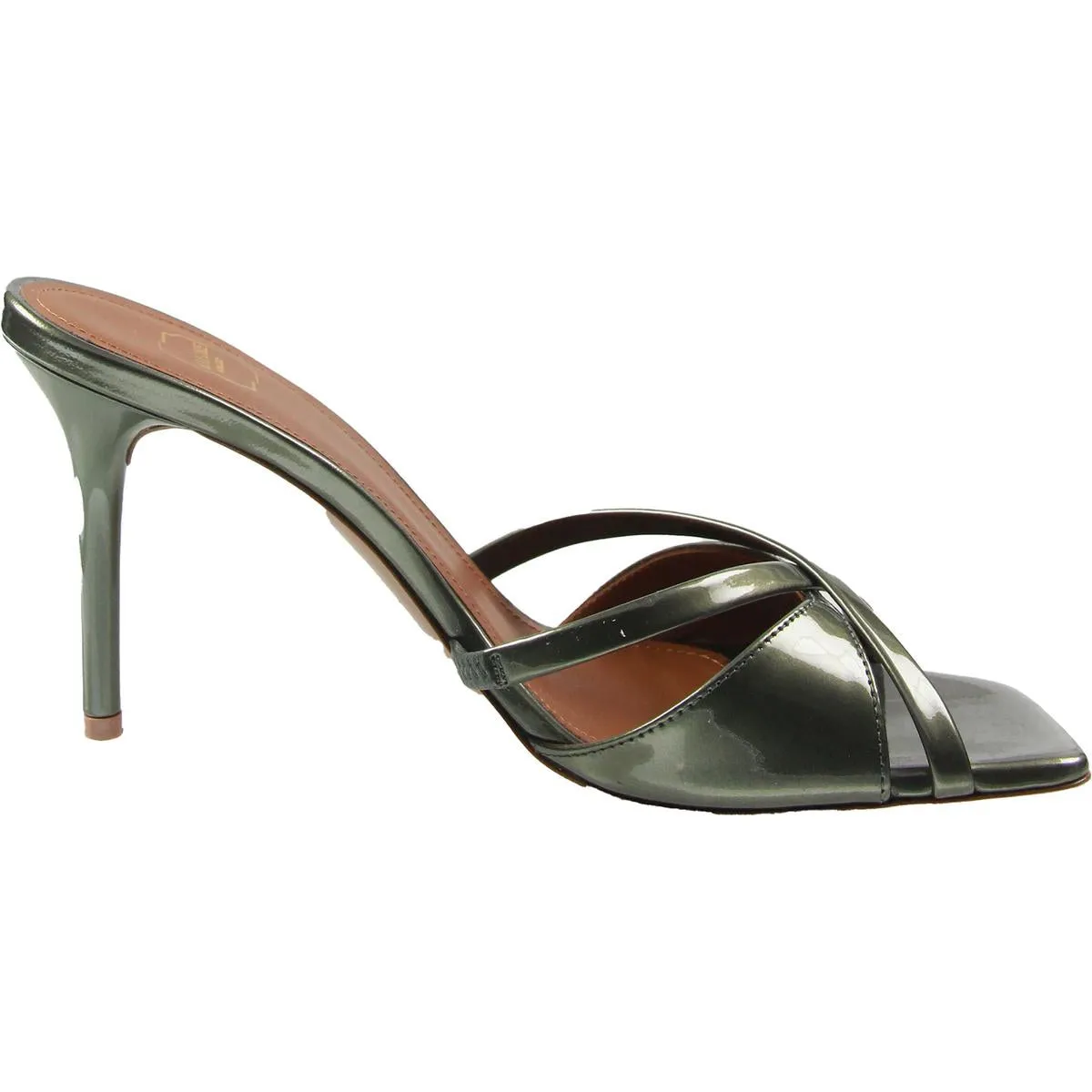 Womens Strappy Patent Leather Heels