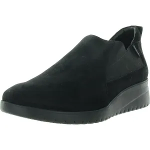 Womens Stretch Leather Wedge Boots