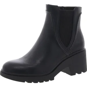 Womens Stretch Manmade Chelsea Boots