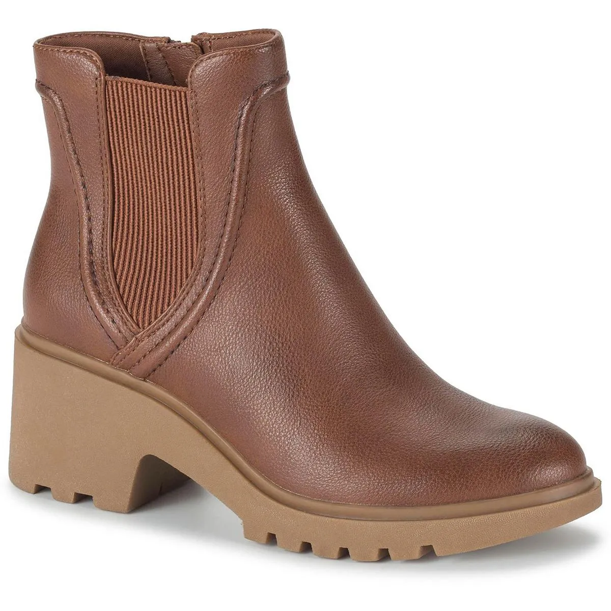 Womens Stretch Manmade Chelsea Boots