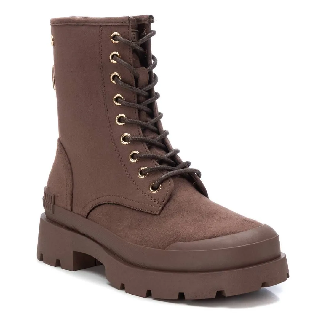 Women's Suede Lace-Up Booties By XTI