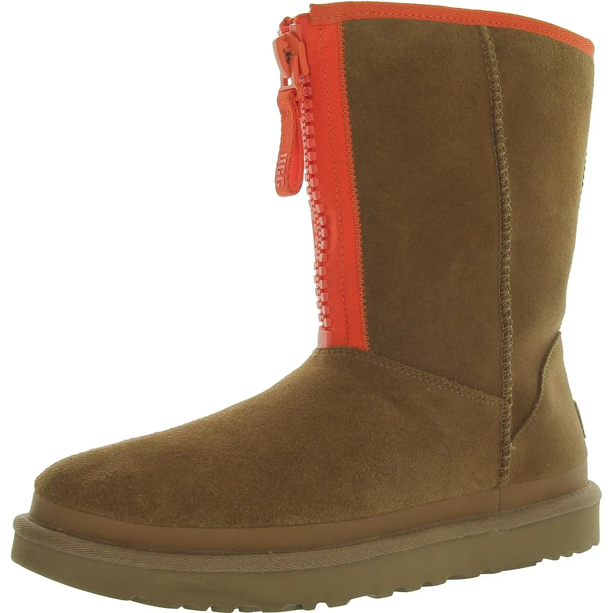 Womens Suede Mid-Calf Winter & Snow Boots