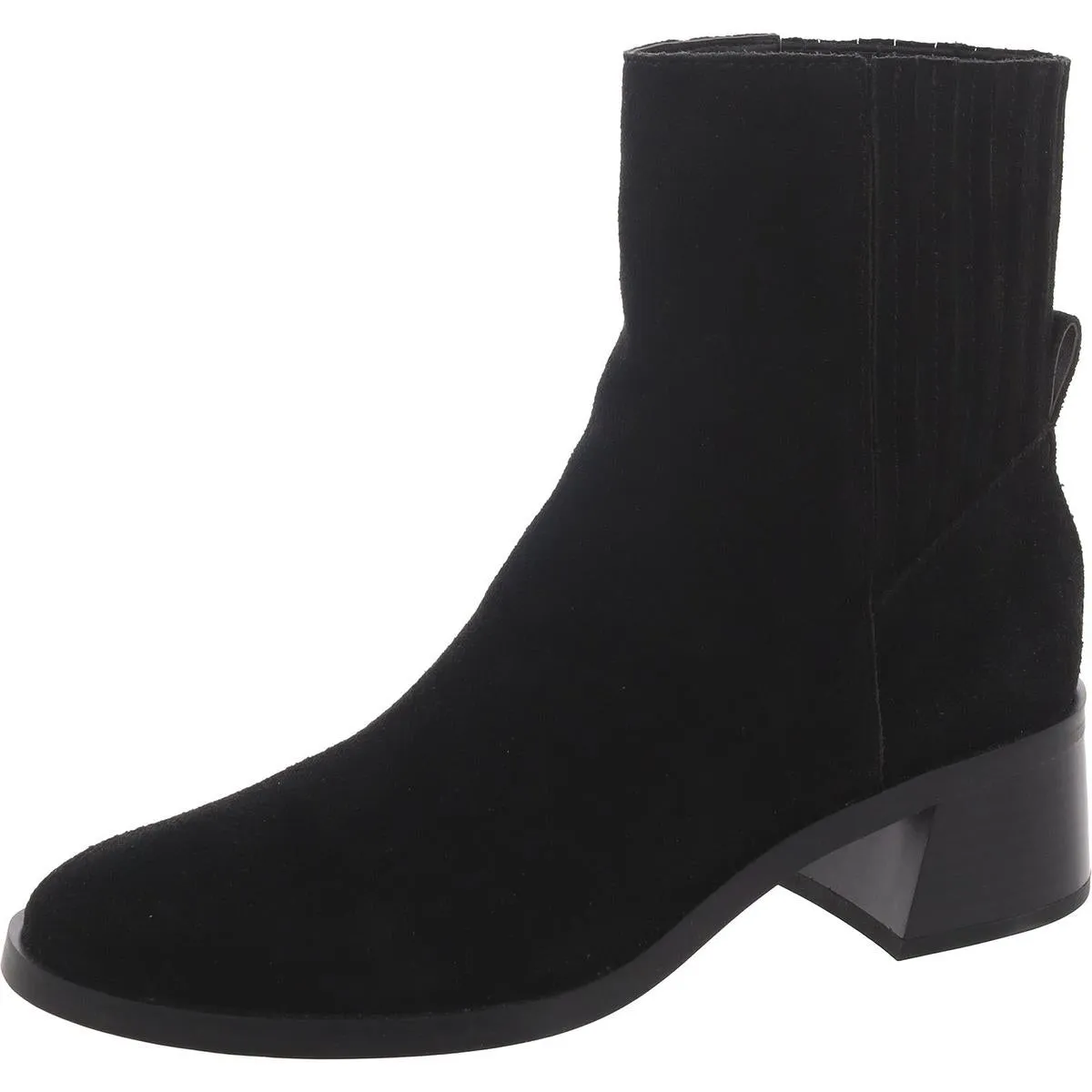 Womens Suede Pull On Ankle Boots