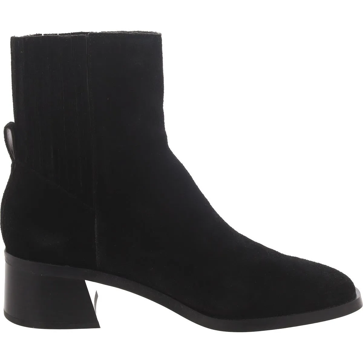 Womens Suede Pull On Ankle Boots