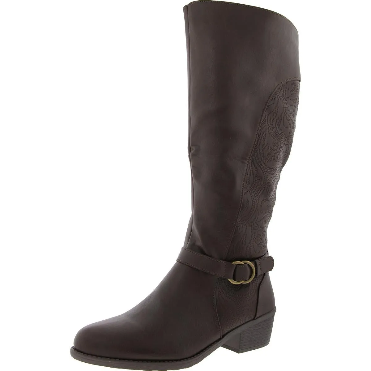 Womens Tall Block heel Knee-High Boots