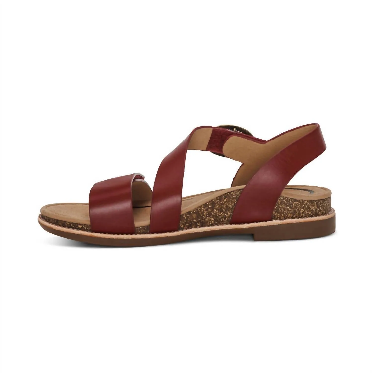 Women's Tamara Strap Sandal In Red Leather
